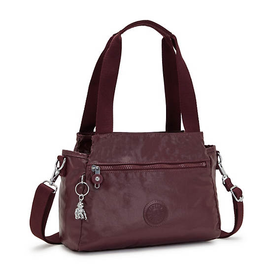 Bolsa De Hombro Kipling Elysia Metallic Vino | MX 1406CT